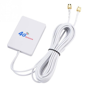 External 28DBI White LTE Antenna Cable Connector SMA 4G 3G Signal Amplifier Vertical WIFI Network Broadband TS-9 Mobile Router