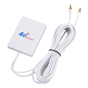 External 28DBI White LTE Antenna Cable Connector SMA 4G 3G Signal Amplifier Vertical WIFI Network Broadband TS-9 Mobile Router